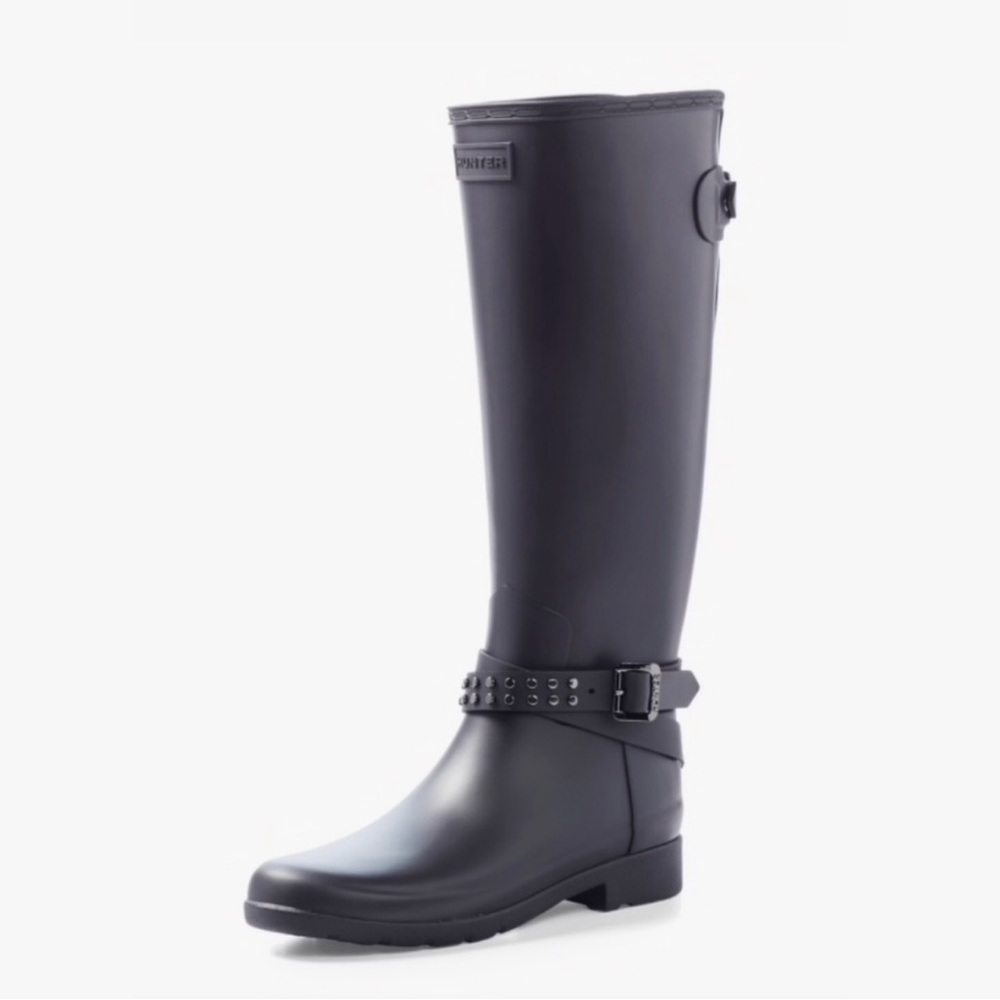 Hunter Boots, size 8 . Black.
